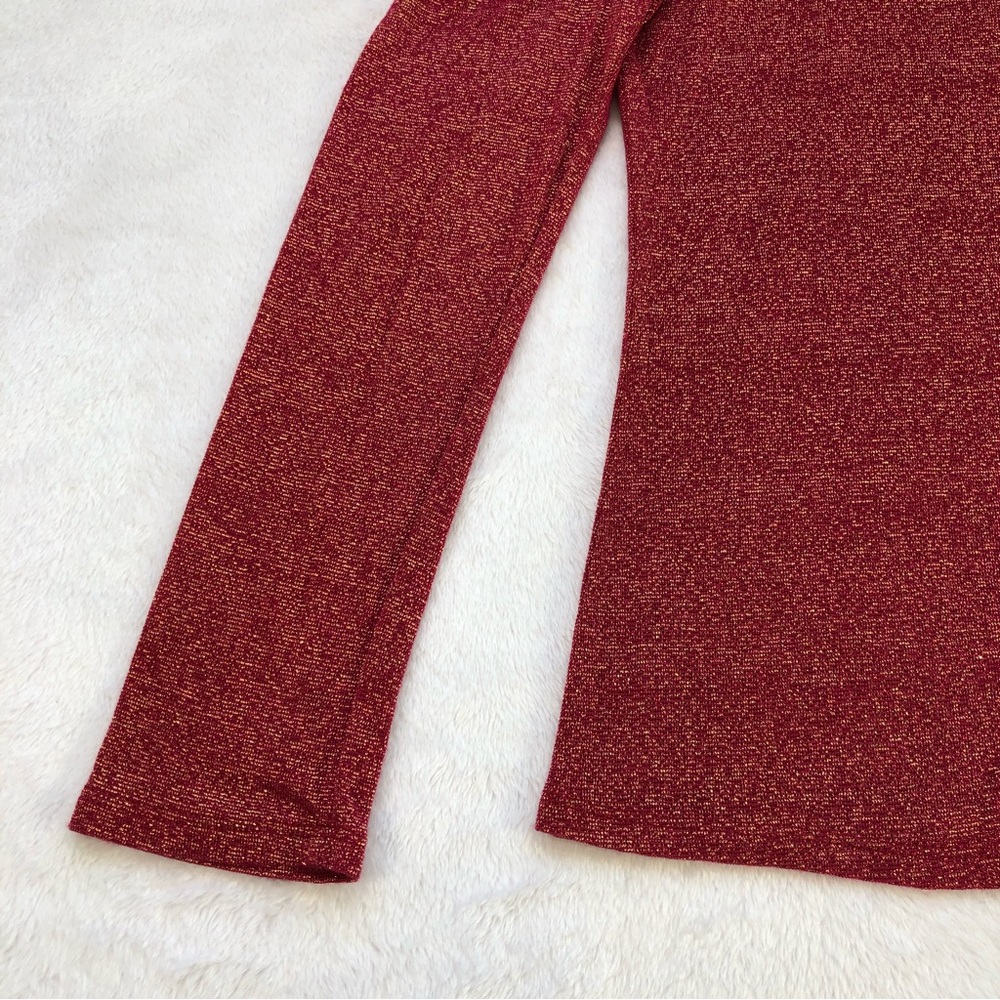 ✨Vintage✨ April, Puff Shoulder Sparkly Long Sleeve, Size S - Picture 7 of 13